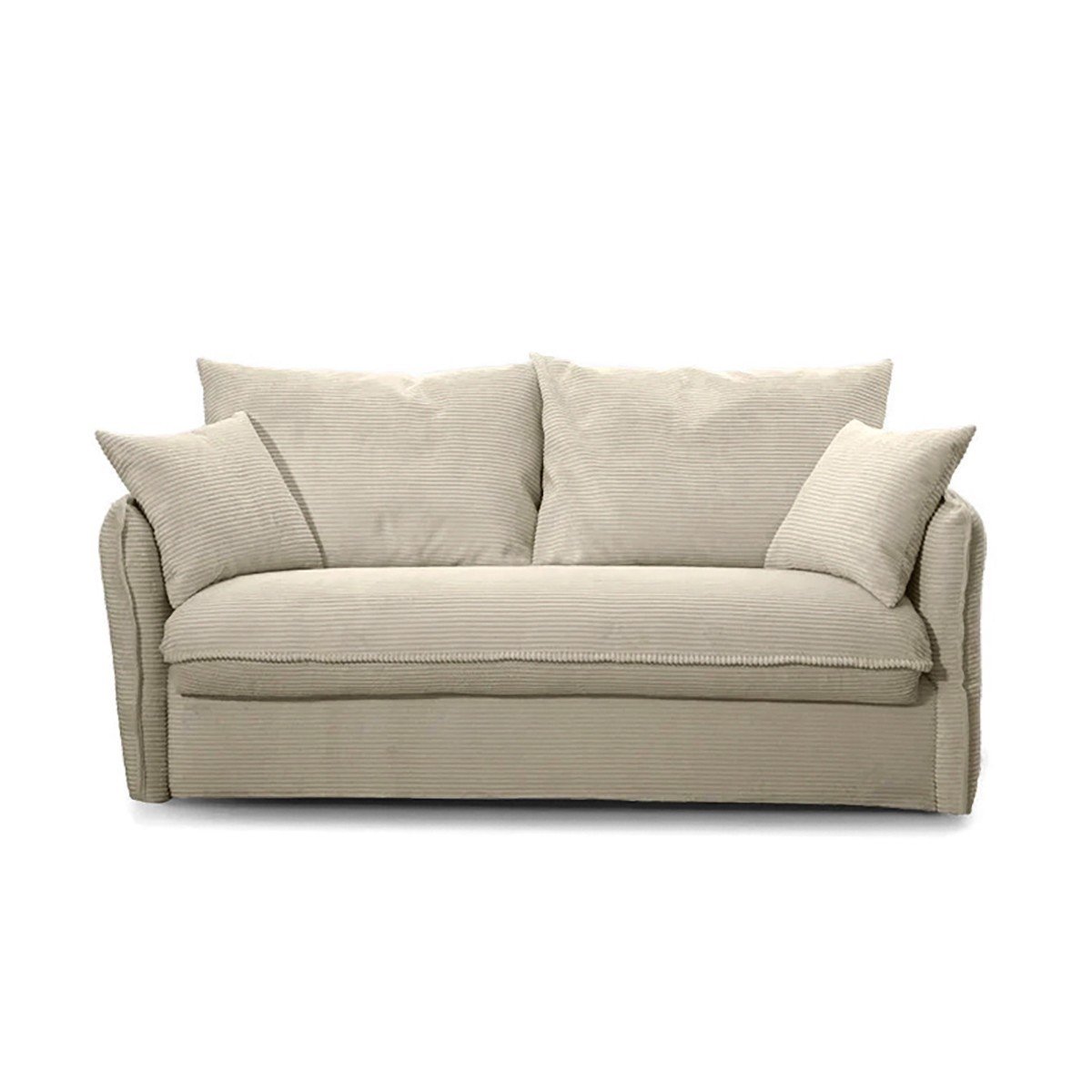 Divano letto 3 posti in velluto a coste L185 cm - MIKA