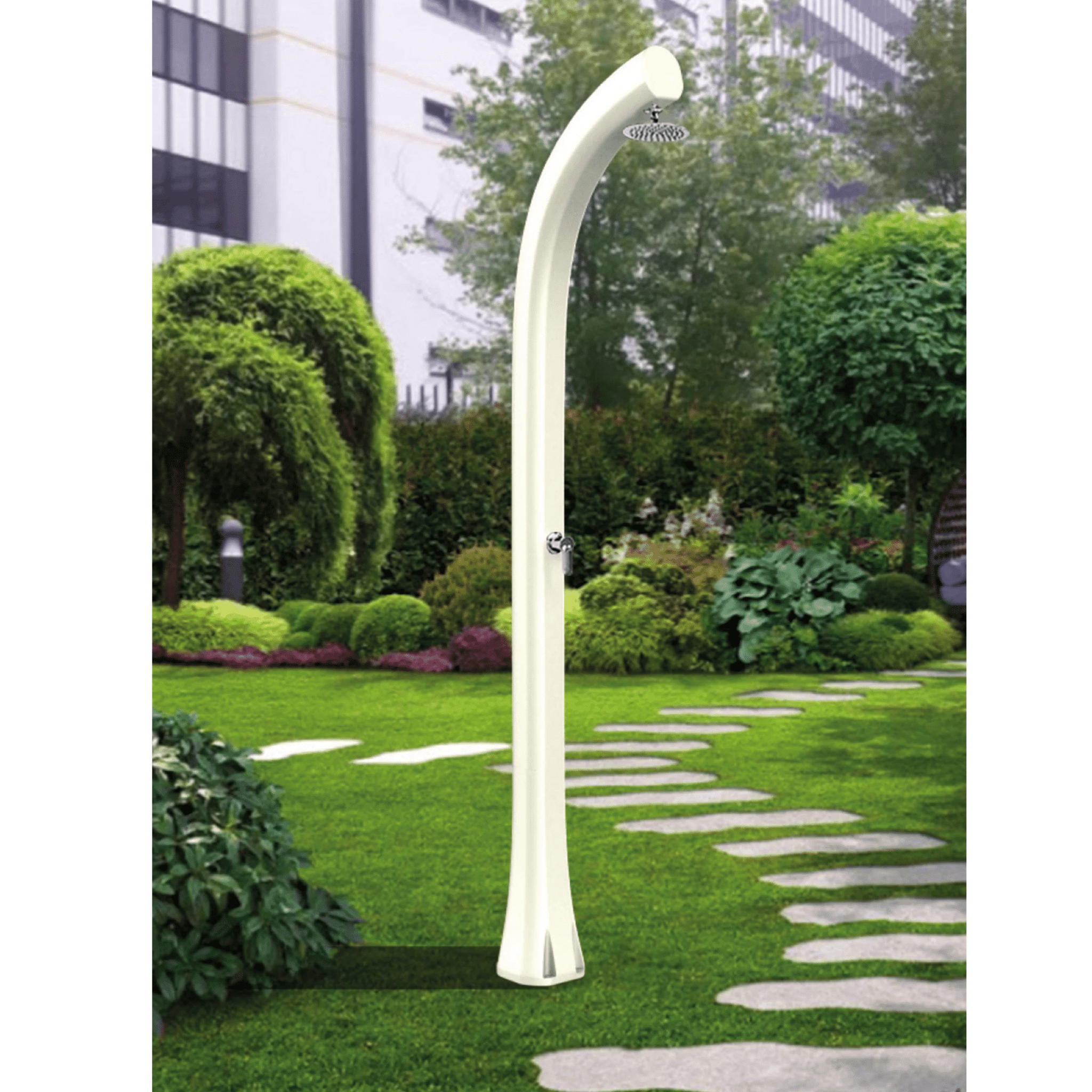 Doccia Solare Da Esterno 26 Lt Con Soffione e Miscelatore Arkema "New Happy H200"