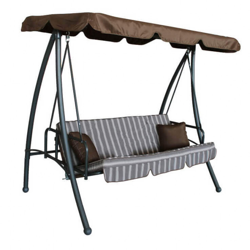 Dondolo 3posti reclinabile da giardino e terrazzo