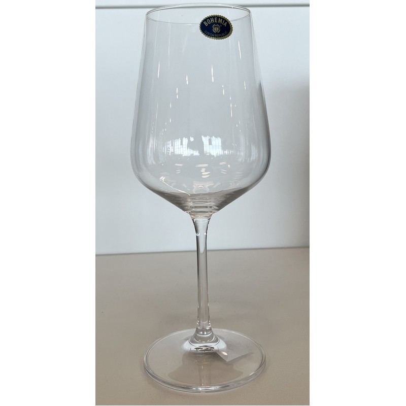 DORA/STRIX SET 6 CALICE VINO ROSSO ML 450 CRISTALLI DI BOHEMIA