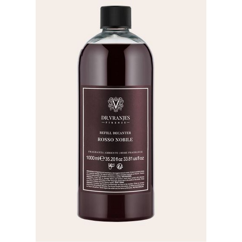 DR. VRANJES RICARICA ROSSO NOBILE DA 1000 ML CON BASTONCINI IN CONFEZIONE REGALO