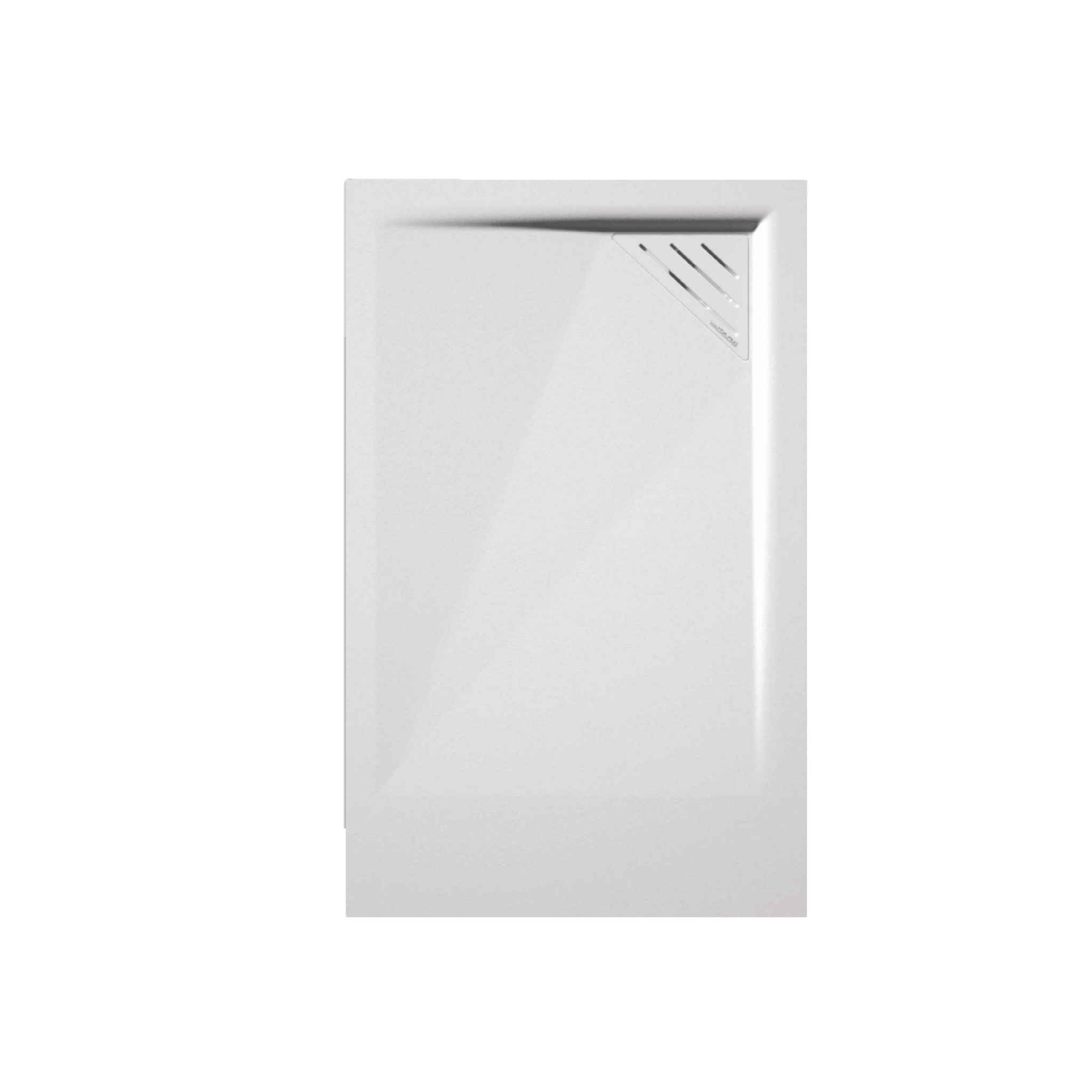 Piatto Doccia 70x120 Effetto Pietra Con Scarico a Destra Duplach "Mio" Bianco