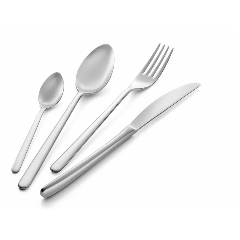 EME VENICE SET 24 POSATE ACCIAIO SABBIATO