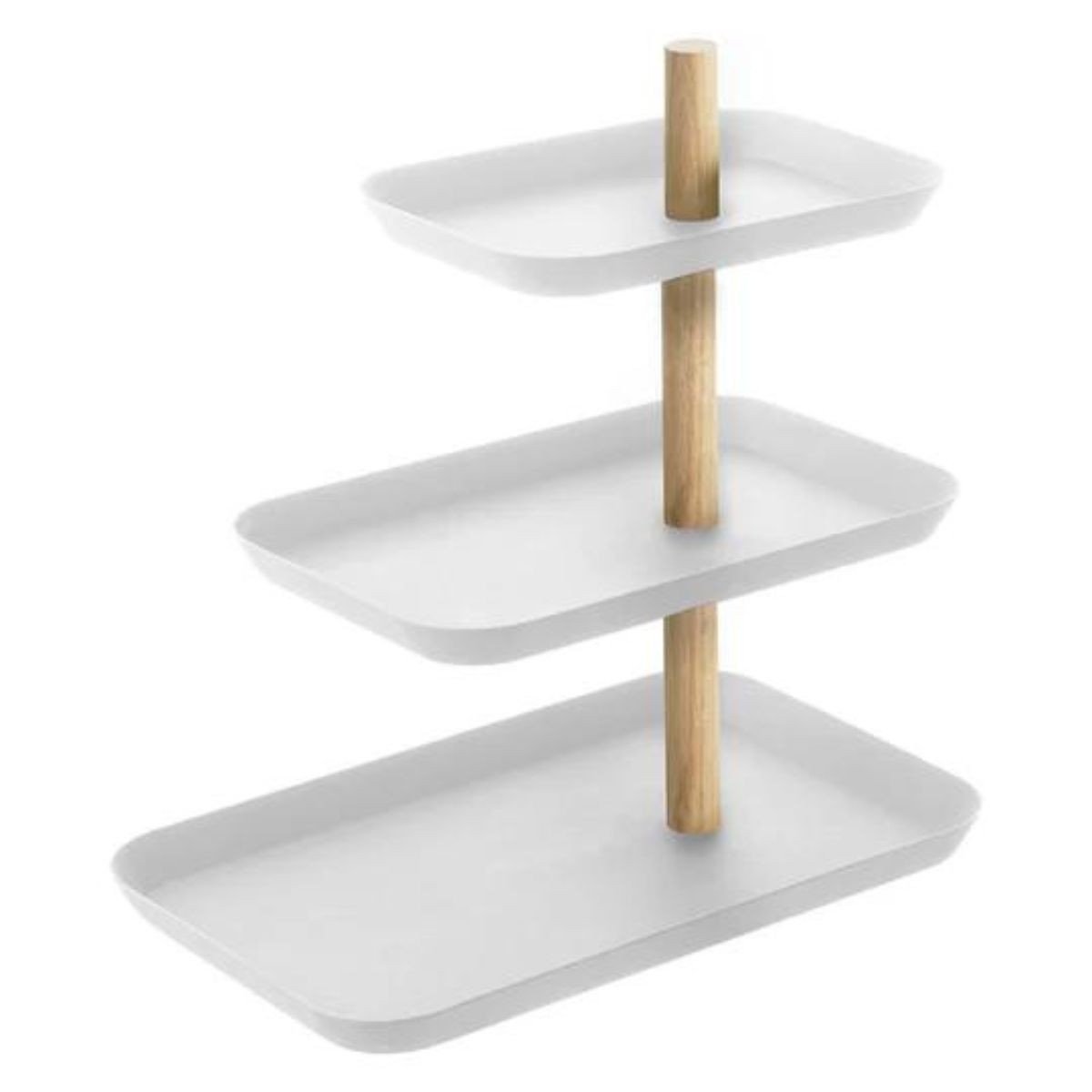 Espositore per gioielli a 3 livelli con vassoi rotanti H25,5 cm