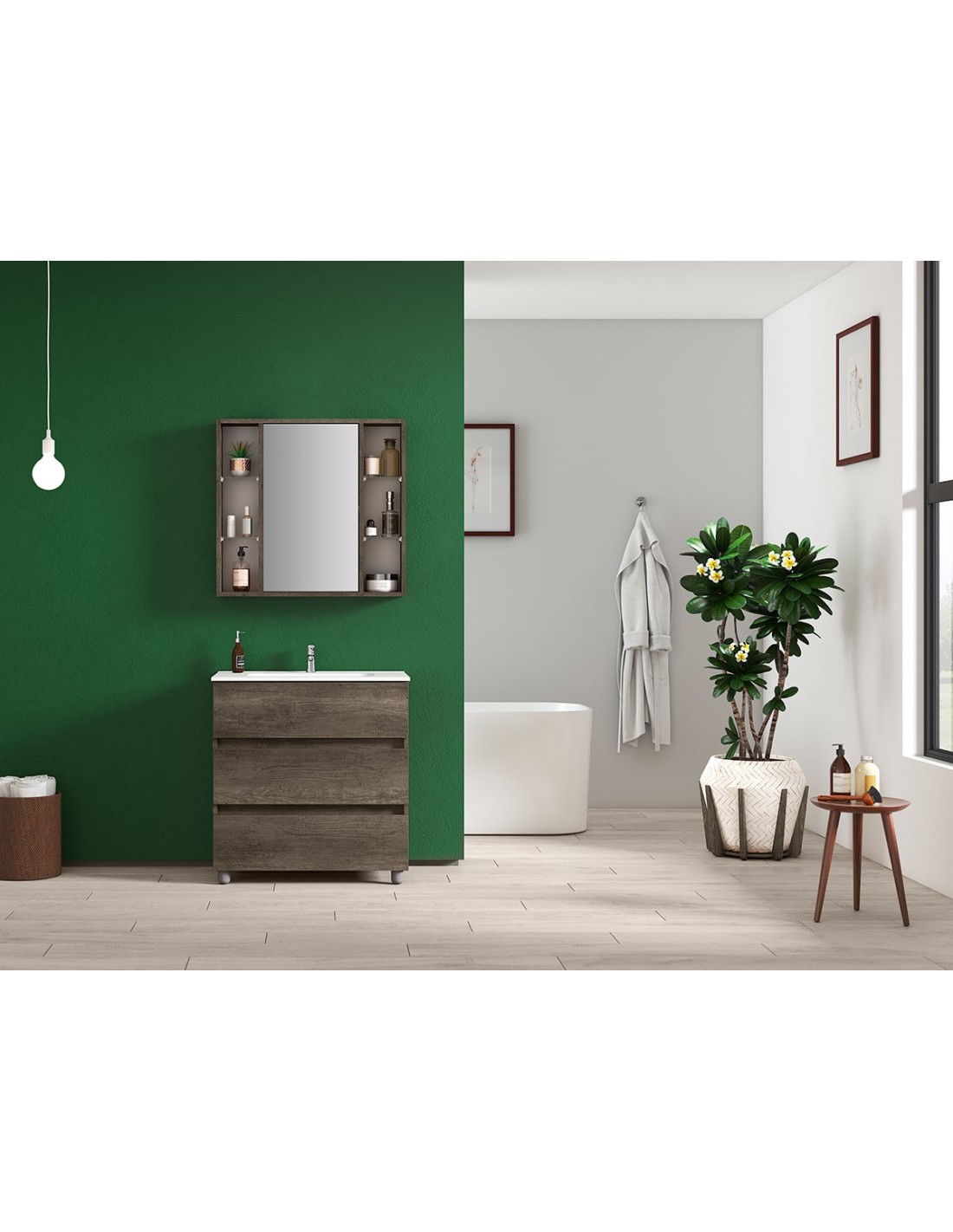 Falegnameria Adriatica - Composizione Kora XL 04 [mobile da 80cm]