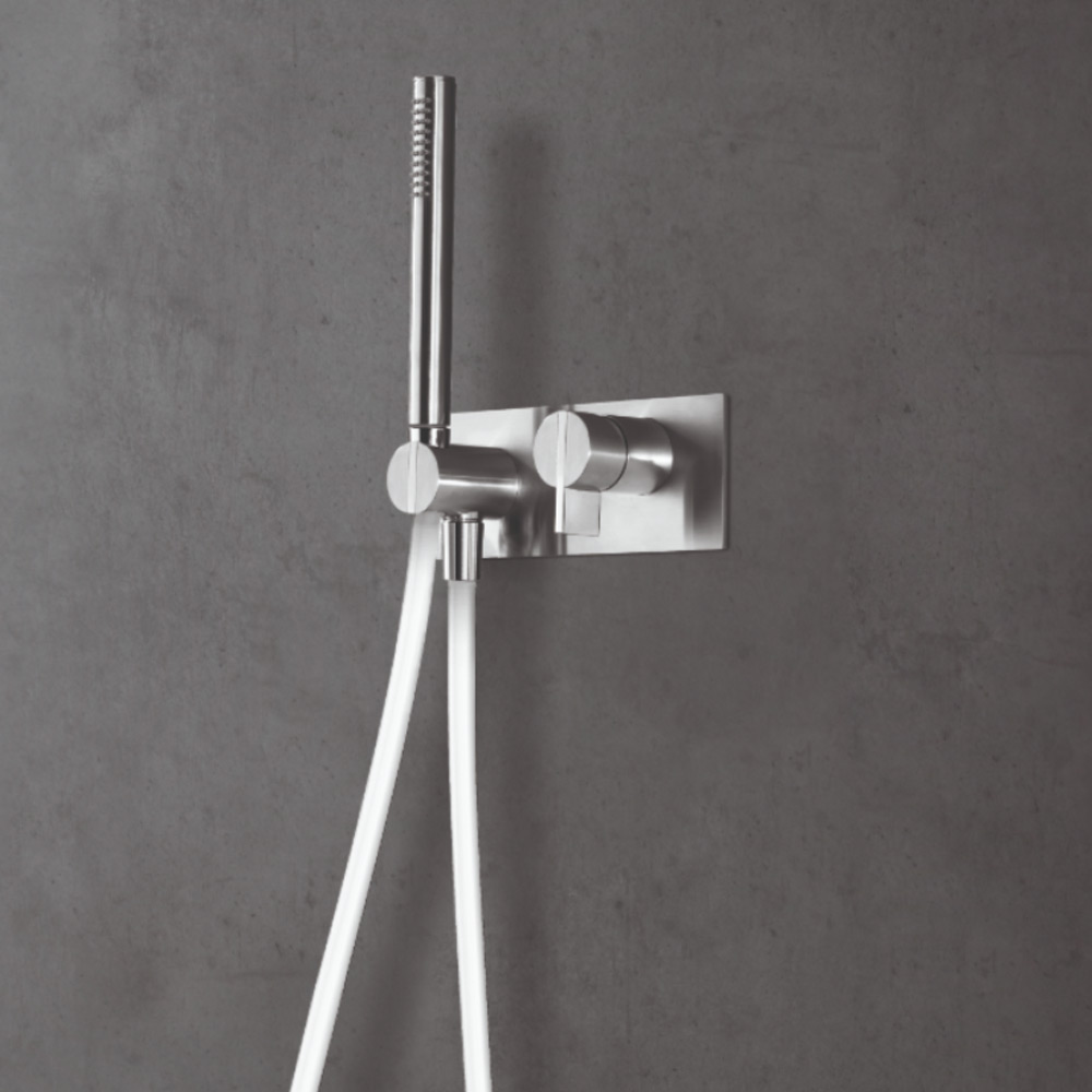 Miscelatore con doccino e piastra per vasca/doccia Insert Linki