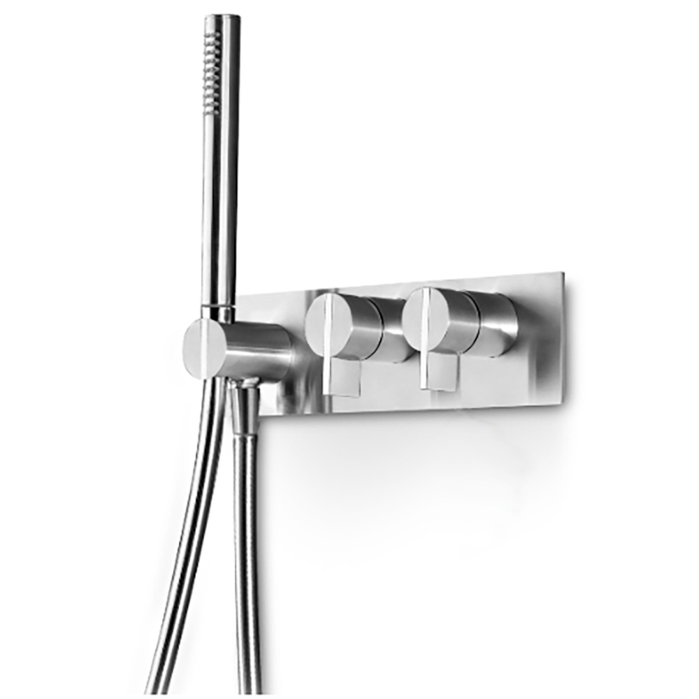 Gruppo vasca/doccia con doccino e piastra Insert Linki