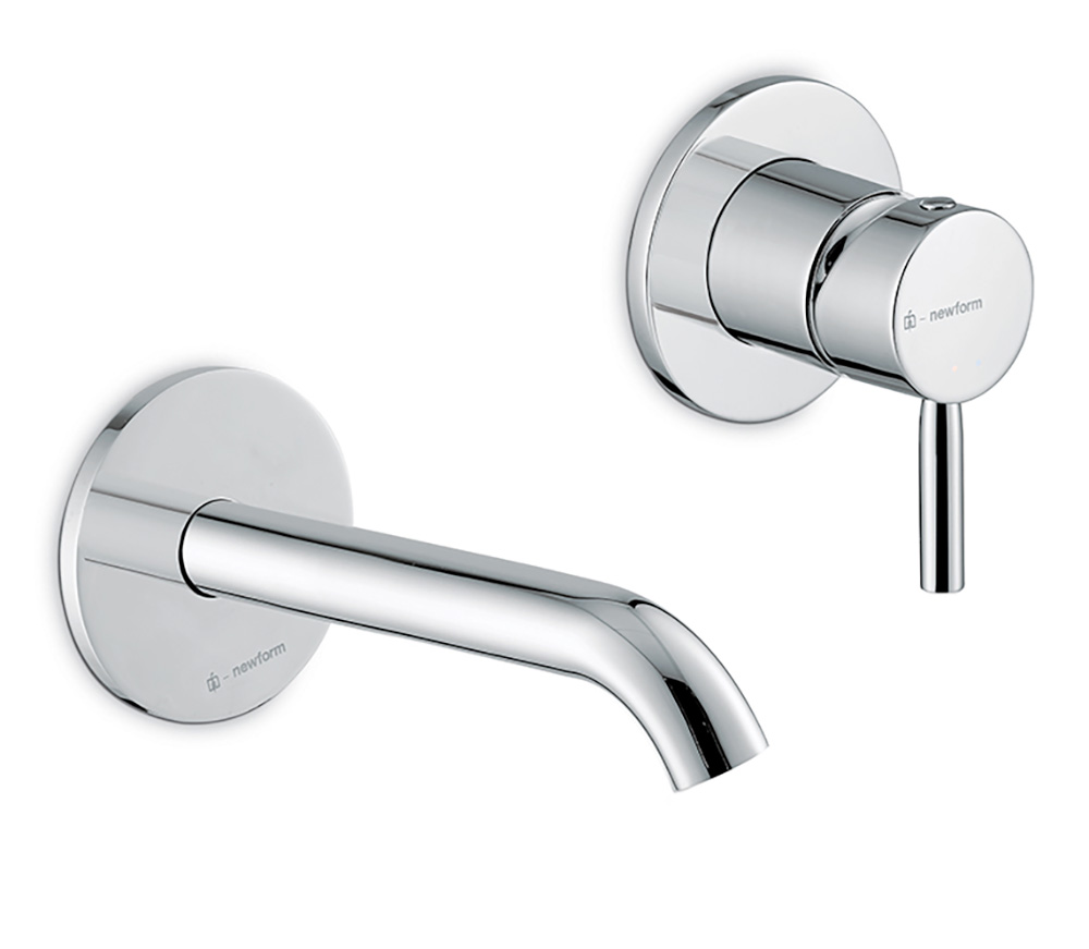 Miscelatore a parete bocca corta Blink Newform