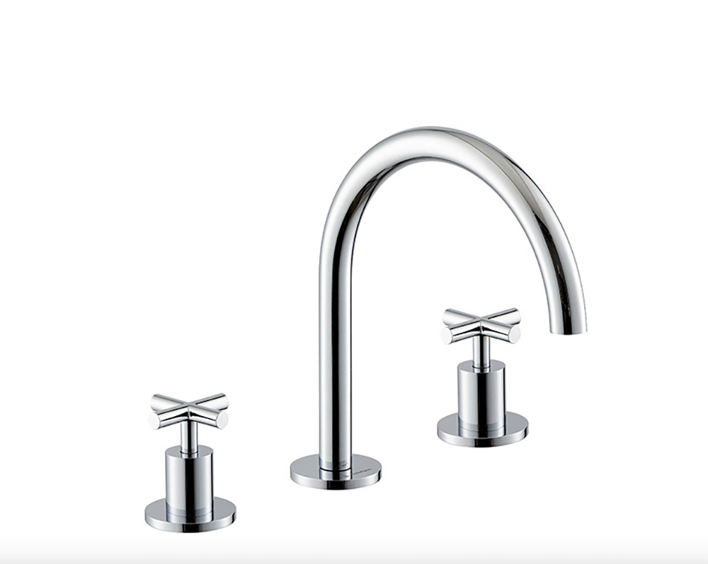 Gruppo lavabo 3 fori bocca bassa Blink Newform
