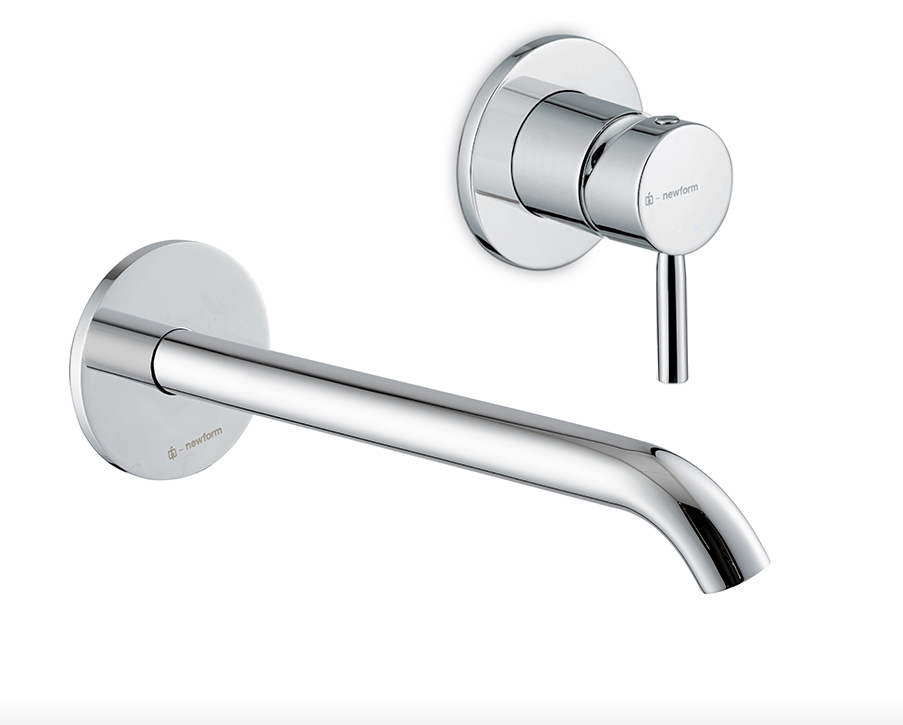 Miscelatore a parete bocca prolungata Blink Newform