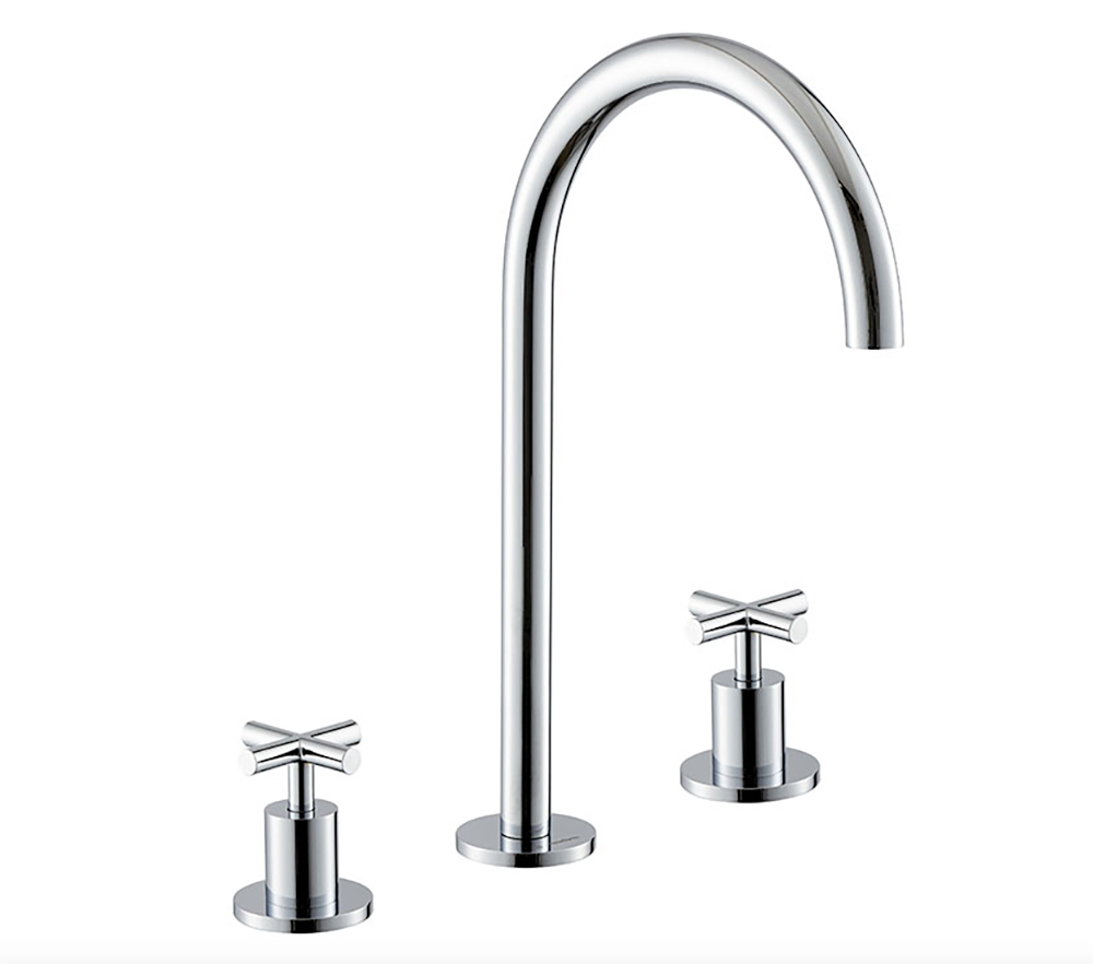 Gruppo lavabo 3 fori bocca alta Blink Newform