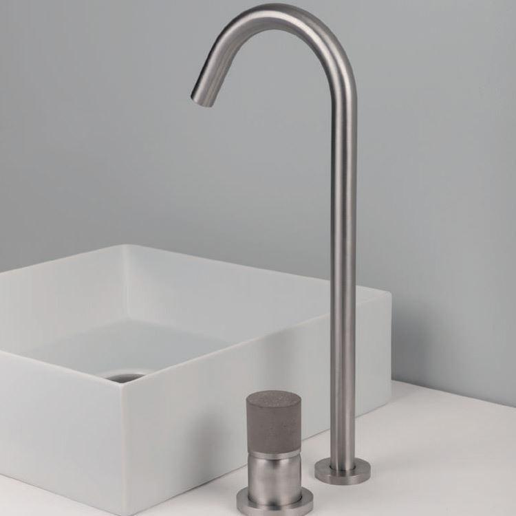 Miscelatore con canna girevole Diametro35 Inox Concrete Ritmonio