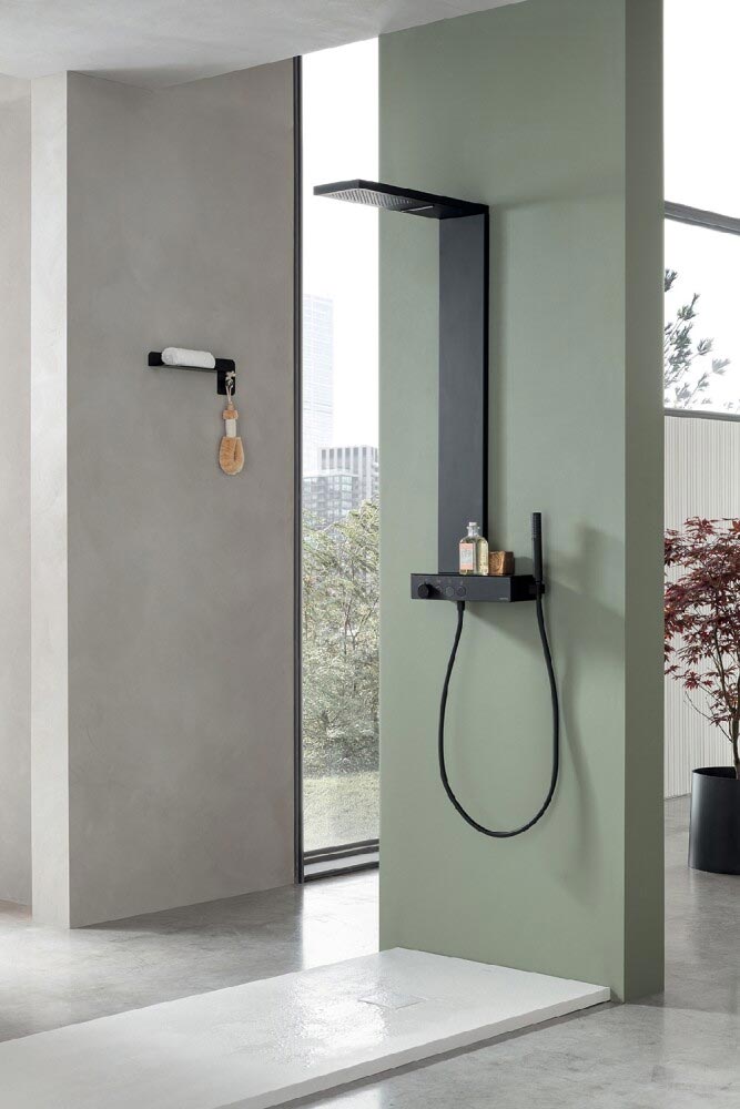 Colonna doccia con miscelatore tre vie Icon Hafro