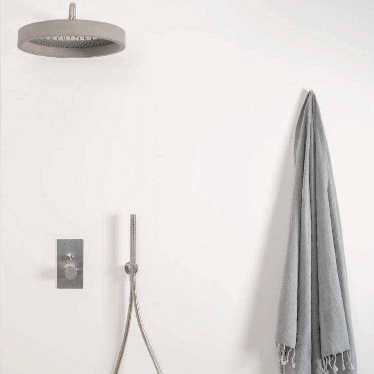 Set doccia Diametro35 Inox Concrete Ritmonio