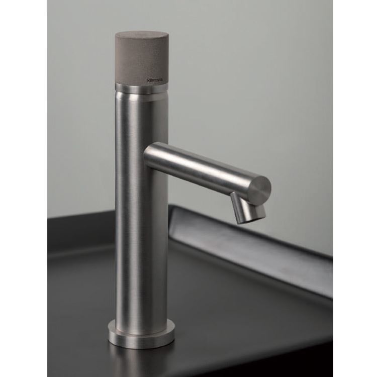 Miscelatore per lavabo Diametro35 inox Concrete Ritmonio