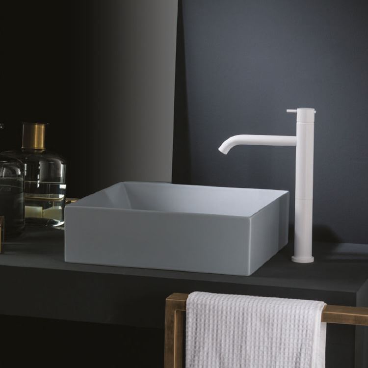 Miscelatore rotondo versione alta per lavabo Diametro35 Ritmonio