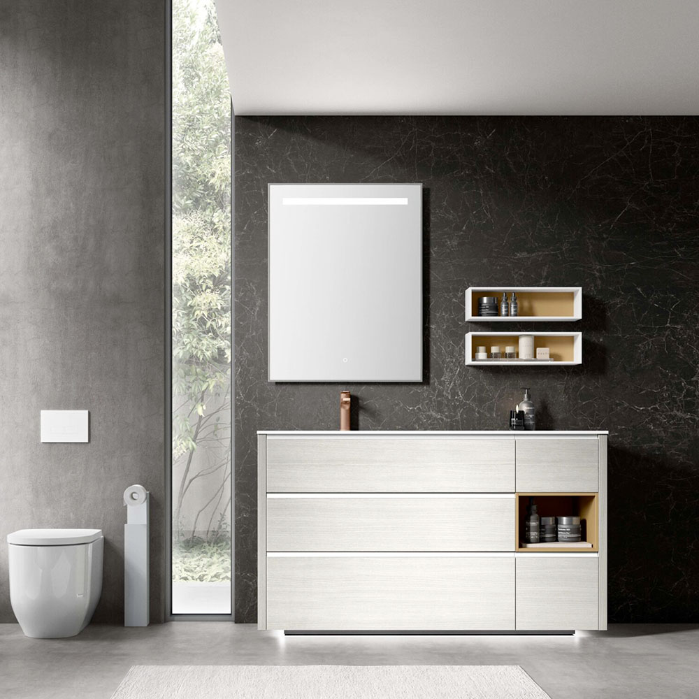 Mobile bagno con lavabo integrato Riva 03 Gruppo Geromin