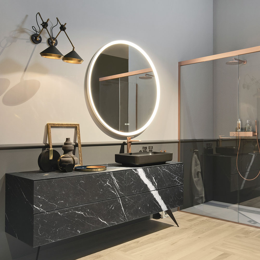 Composizione mobile bagno sospeso Eclipse 05 Gruppo Geromin