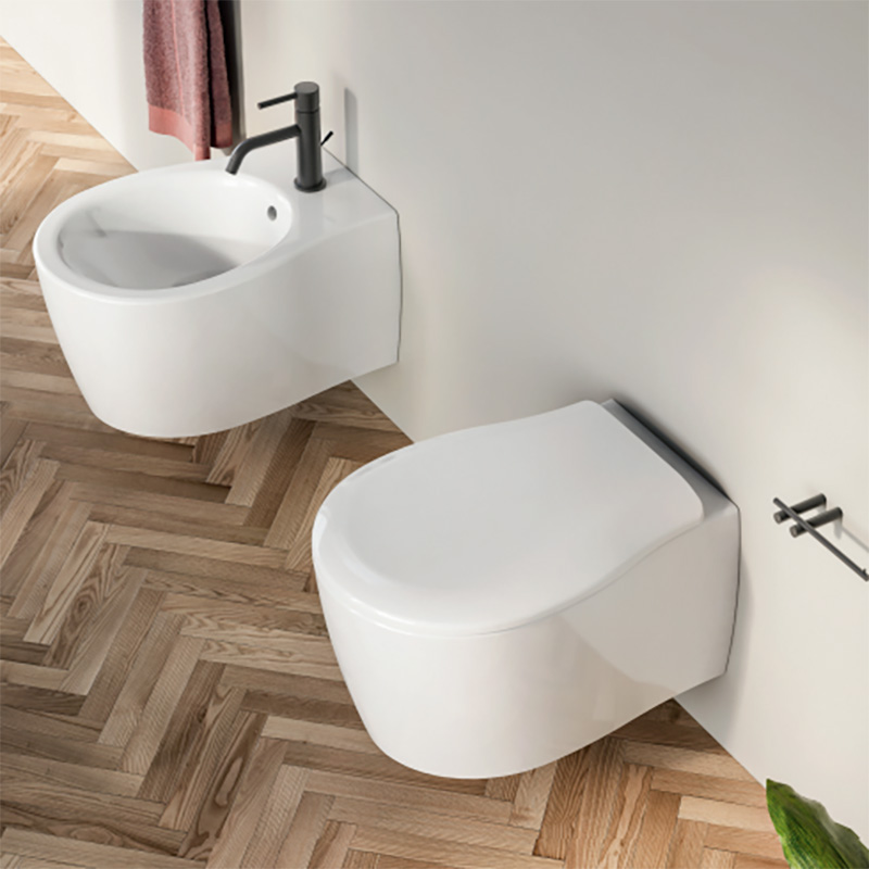 Wc sospeso Rimless e bidet Formosa 2.0 Olympia