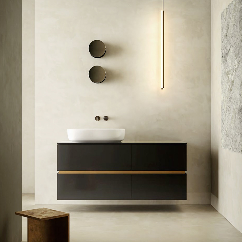 Mobile bagno con lavabo d'appoggio Dresscode Moab80