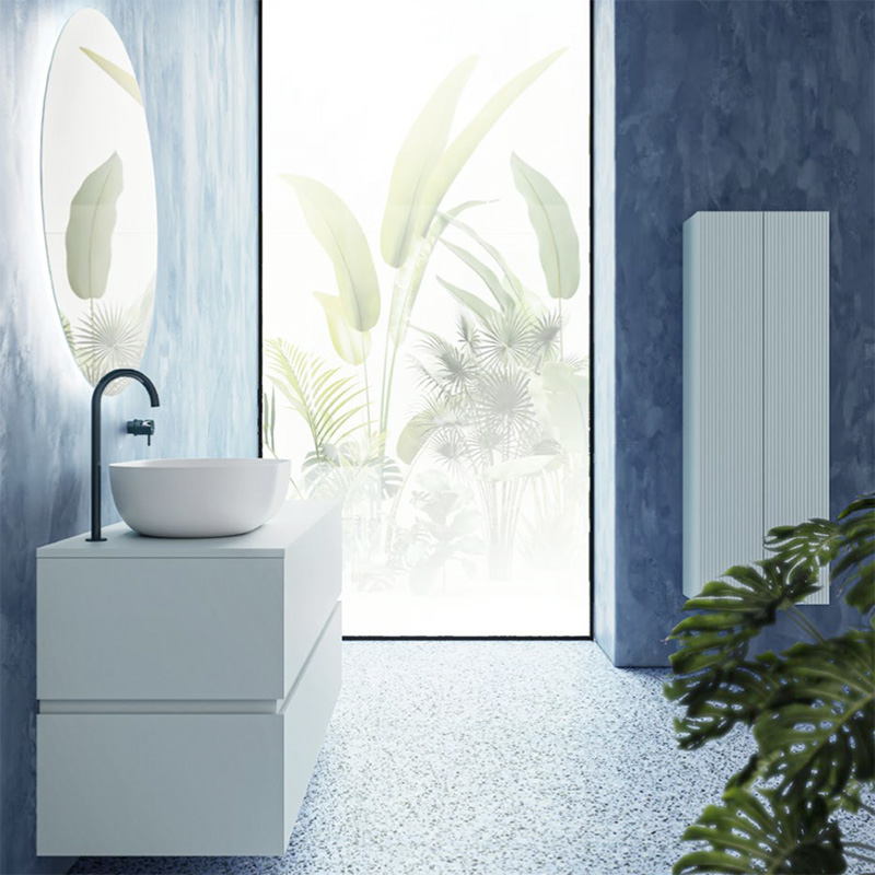 Mobile bagno con lavabo d'appoggio e colonne Dresscode Moab80