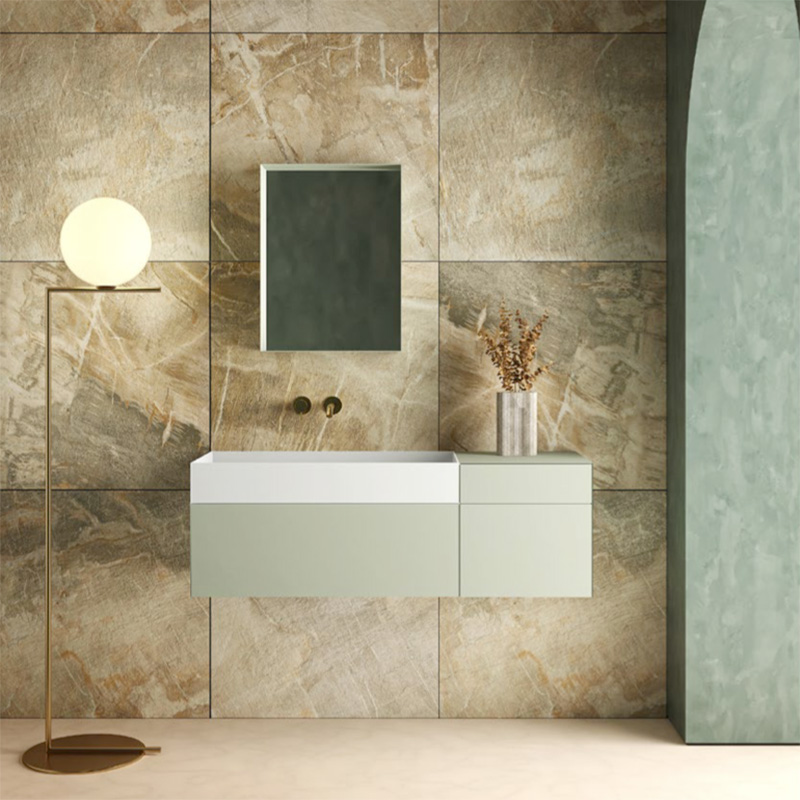 Composizione bagno sospeso con lavabo integrato Less Moab80