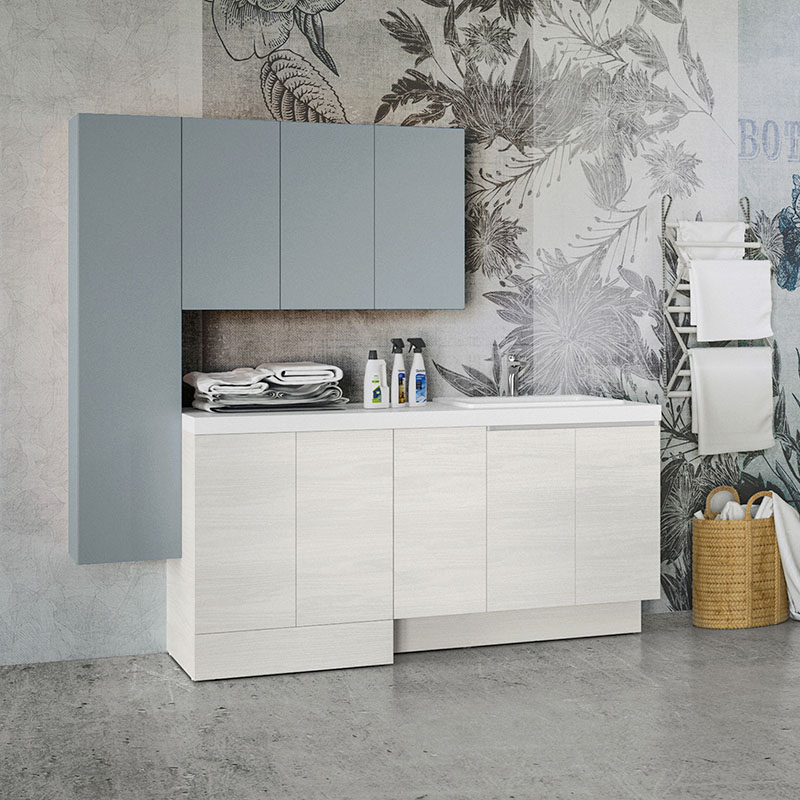 Mobile lavanderia con ante per lavatrice Store 08 Geromin