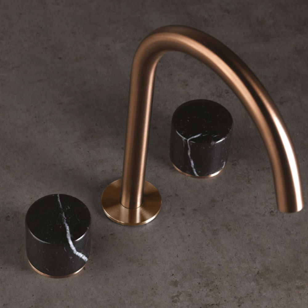 Miscelatore monocomando a 3 fori per lavabo Marble Linki