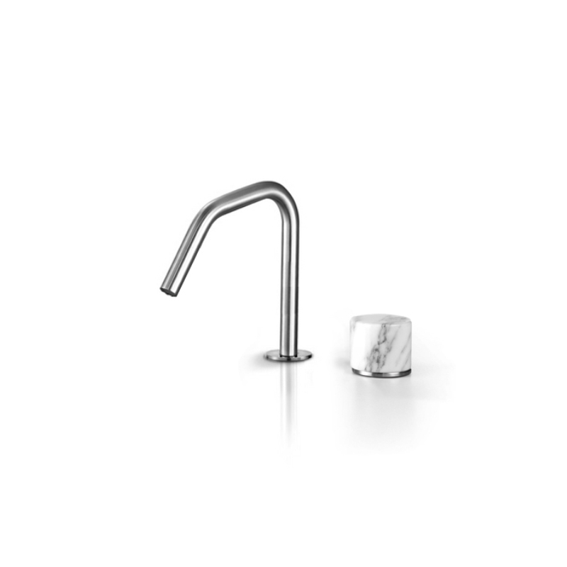 Miscelatore monocomando a 2 fori per lavabo con canna squadrata Marble Linki