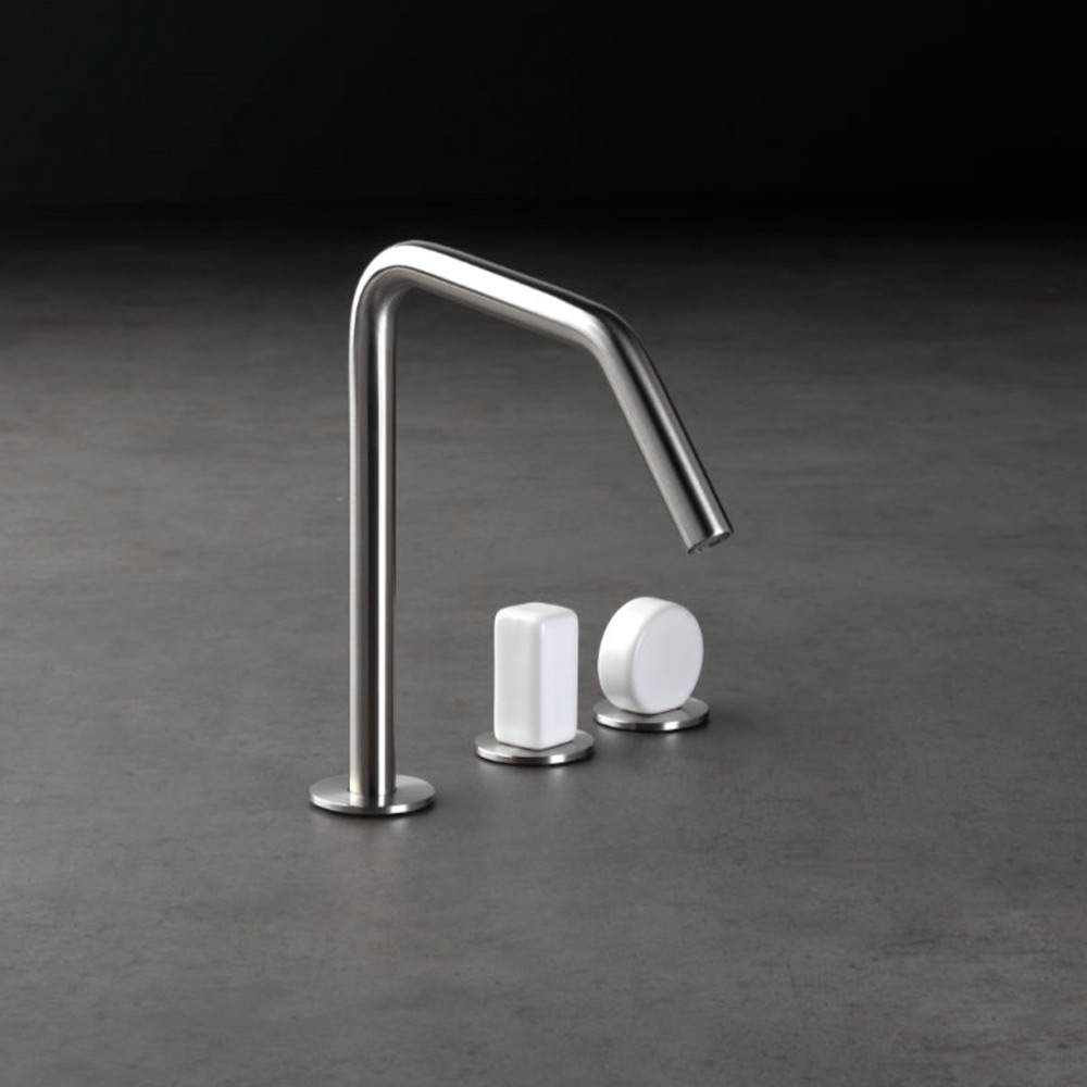 Miscelatore a 3 fori per lavabo con canna squadrata IO Linki