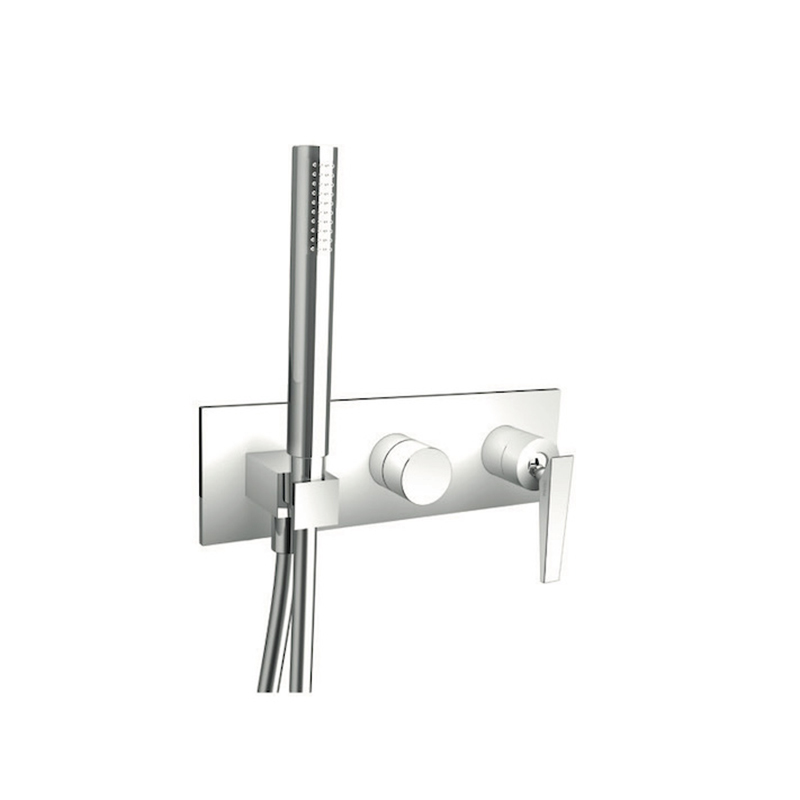 Set esterno monocomando per doccia o vasca Fractal Cristina rubinetterie