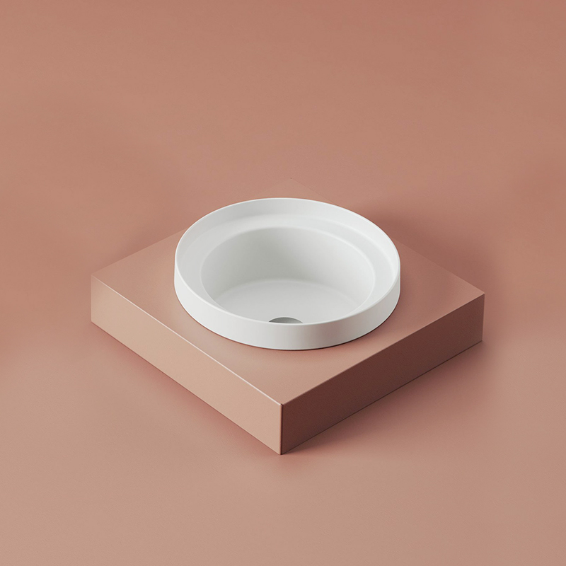 Lavabo da appoggio/incasso ø40 cm Fuori scala Artceram