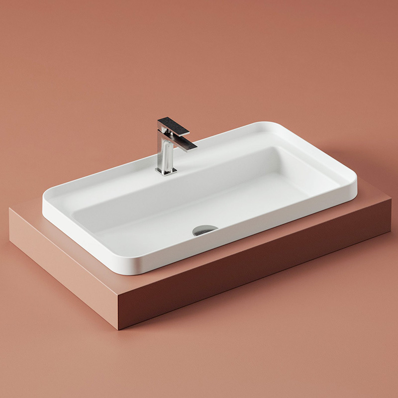 Lavabo da appoggio/incasso 80 x 45 cm Fuori scala Artceram