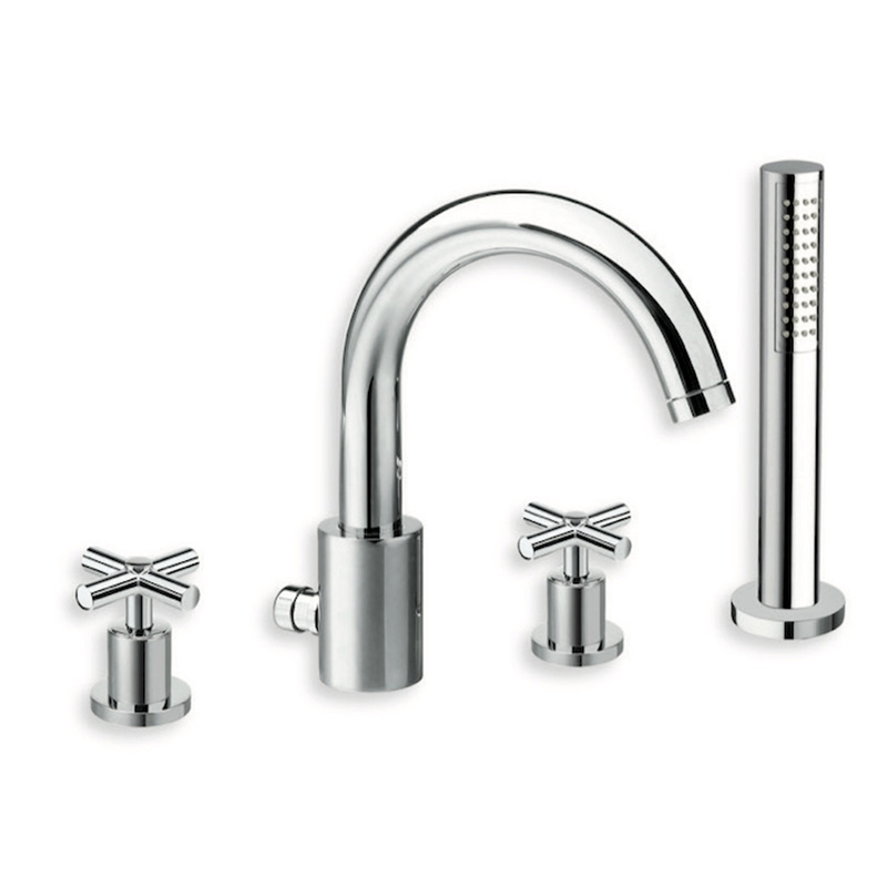 Miscelatore bicomando bordo vasca a 4 fori Exclusive Cristina rubinetterie