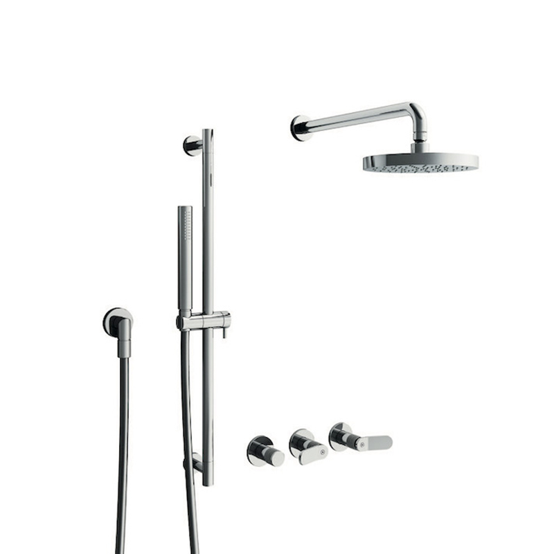 Set esterno bicomando per doccia a parete East Side Cristina rubinetterie