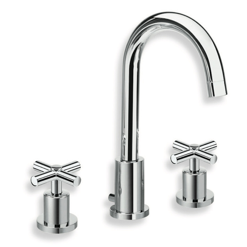 Miscelatore bicomando per lavabo a tre fori Exclusive Cristina rubinetterie
