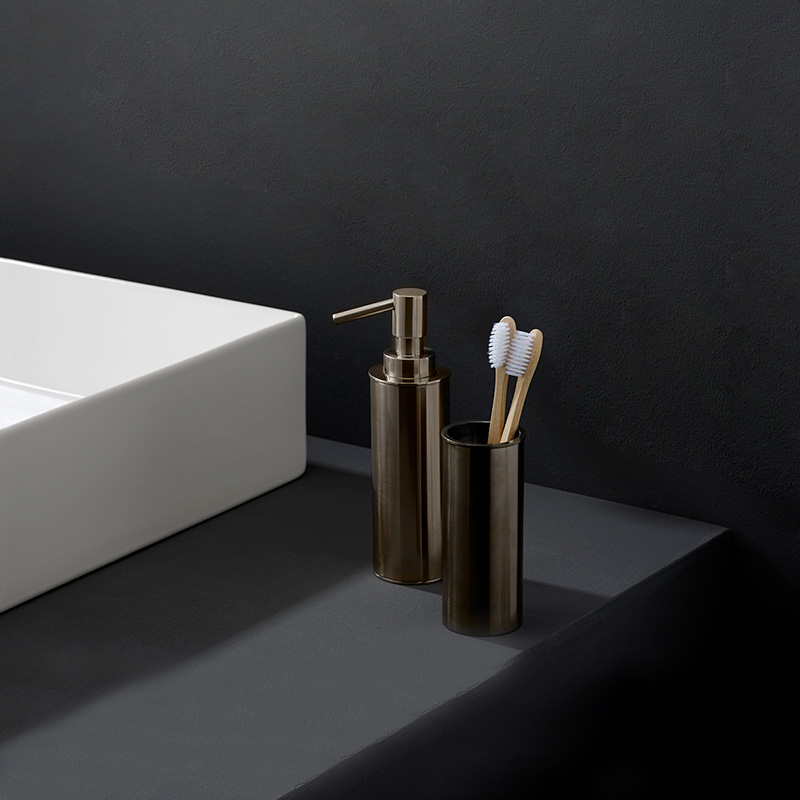 Bicchiere e dispenser Elementa Ritmonio