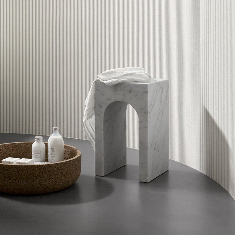 Tavolino/sgabello in marmo Roma antoniolupi