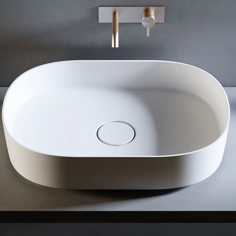 Lavabo da appoggio Linfa Slim Relax Design