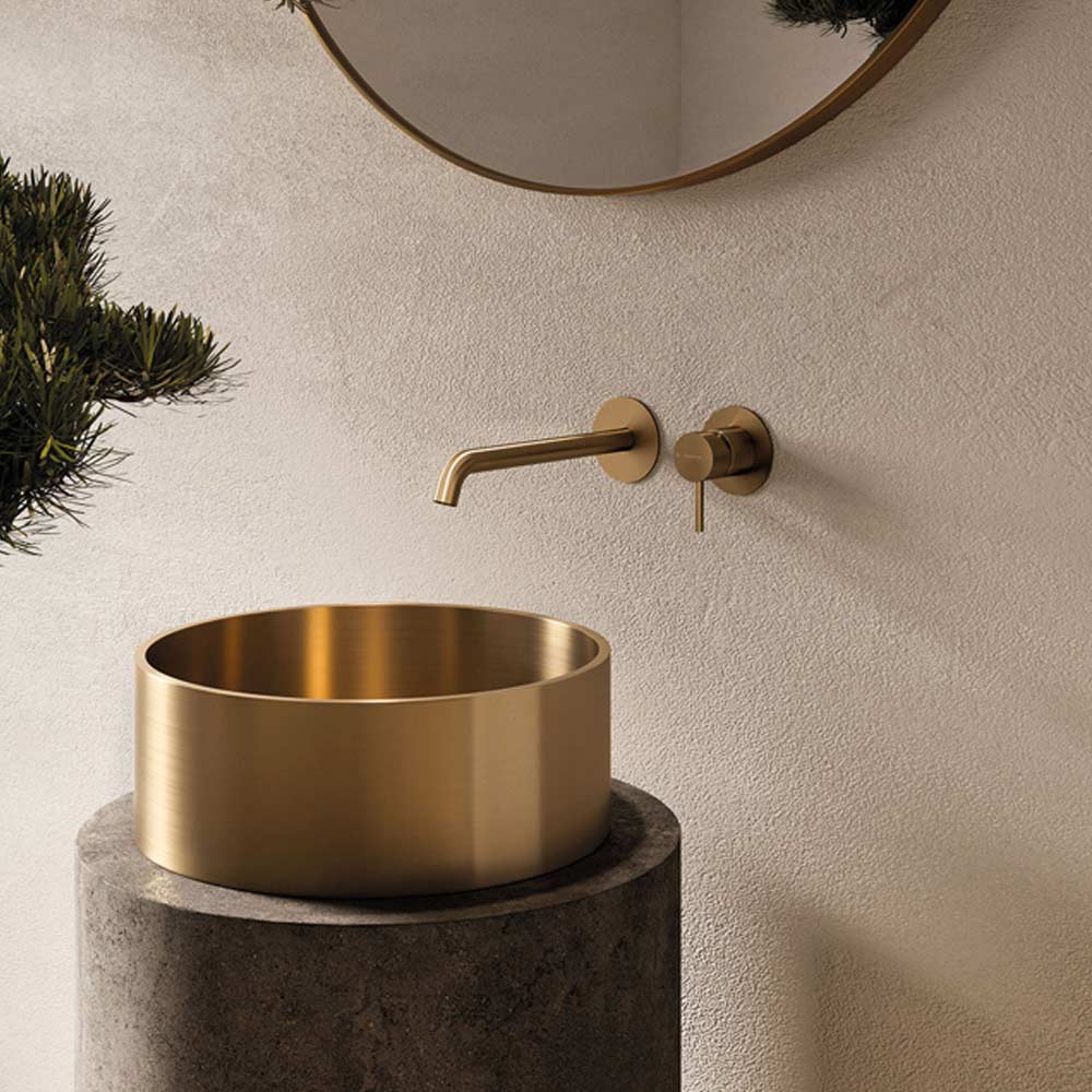 Miscelatore senza piastra a parete per lavabo X-Steel 316 Newform