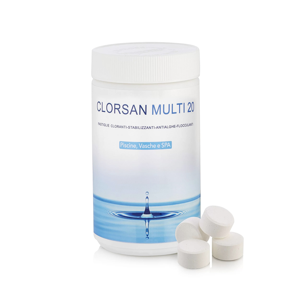 Sanificante Clorsan Multi 20 per piscine e SPA Wilmir