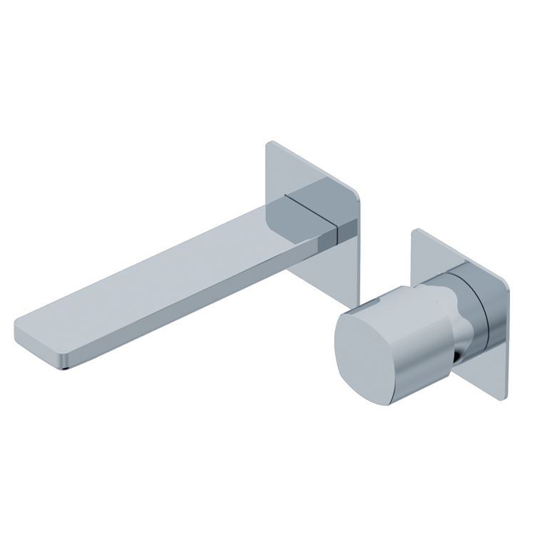 Miscelatore monocomando a muro per lavabo Haptic Ritmonio