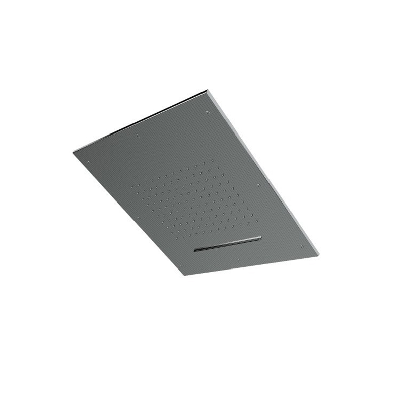 Soffione a parete quadrato con getto pioggia e cascata Ios/Kea Treemme