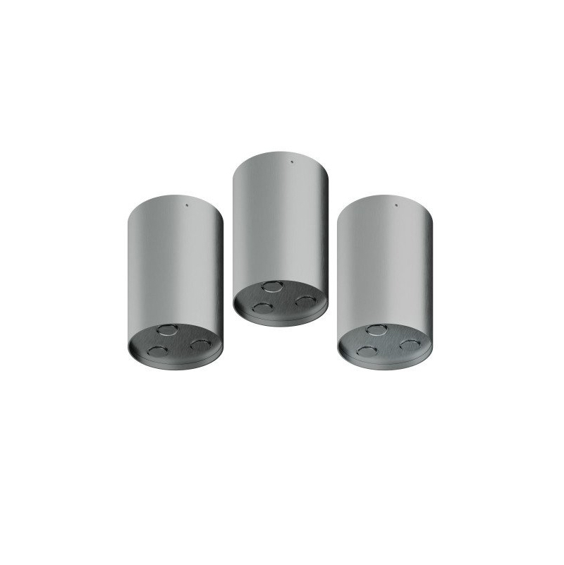 Composizione a tre soffioni da soffitto Watertube Treemme