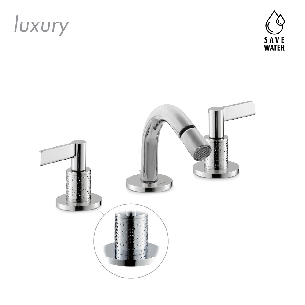 Gruppo bidet 3 fori con scarico Blink Chic Luxury Newform