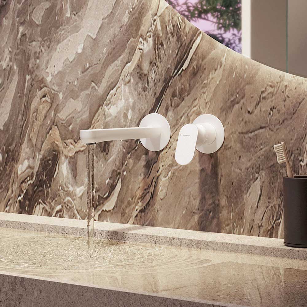 Gruppo miscelatore a parete per lavabo senza scarico Collezione Linfa II by Newform