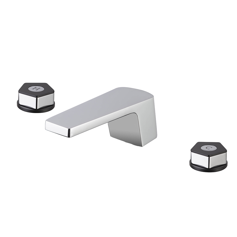 Gruppo lavabo a 3 fori con scarico e bocca bassa Collezione Park L.E. by Newform