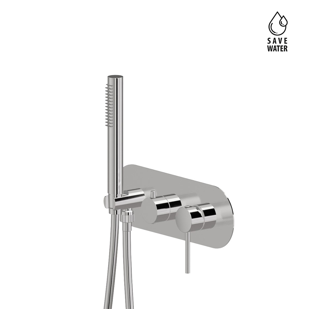 Gruppo doccia da incasso completo di doccetta e deviatore XT-MiniX PRO by Newform