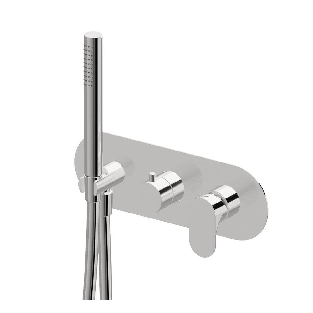 Gruppo doccia da incasso completo di doccetta e deviatore Linfa II by Newform