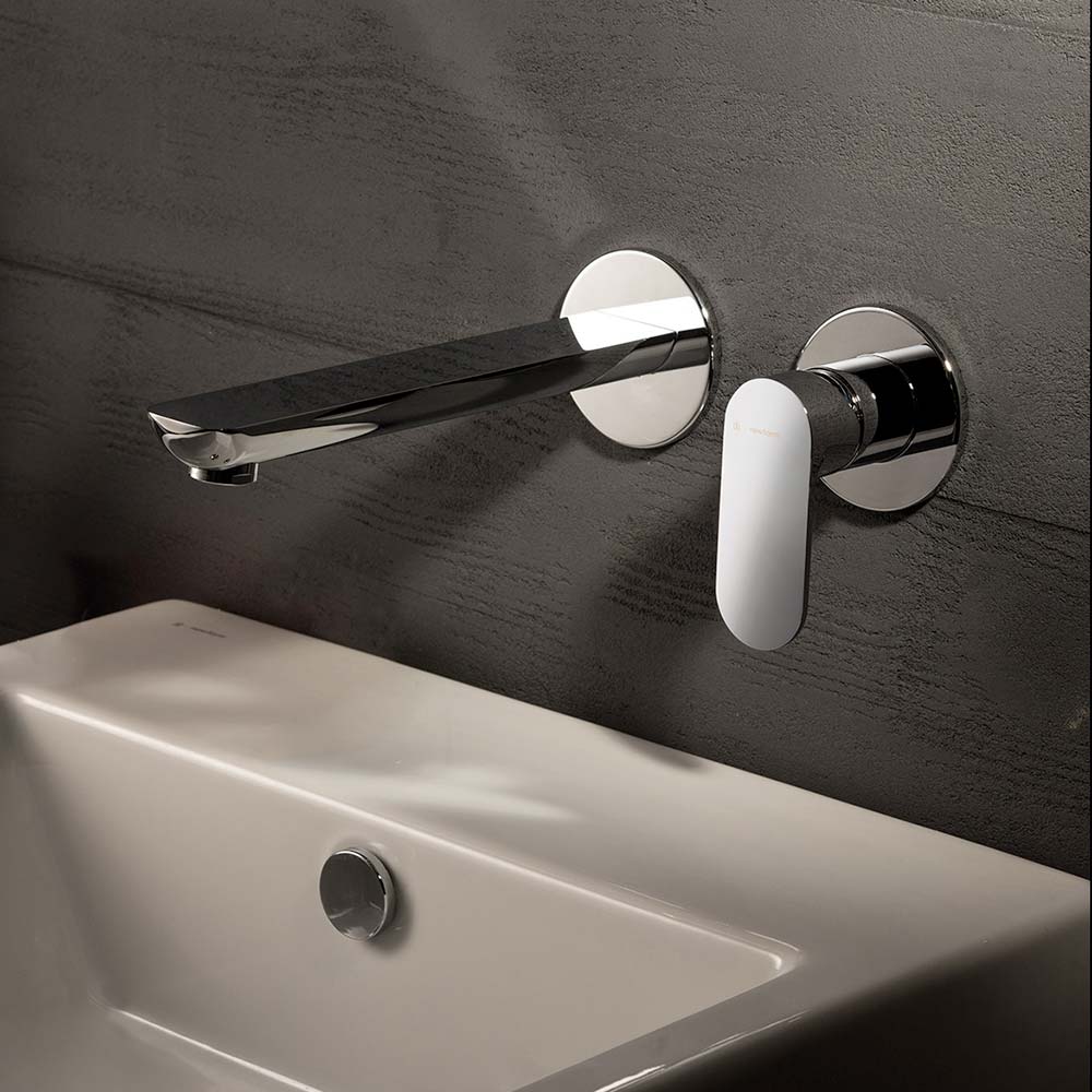 Gruppo miscelatore a parete per lavabo senza scarico Collezione Extro by Newform